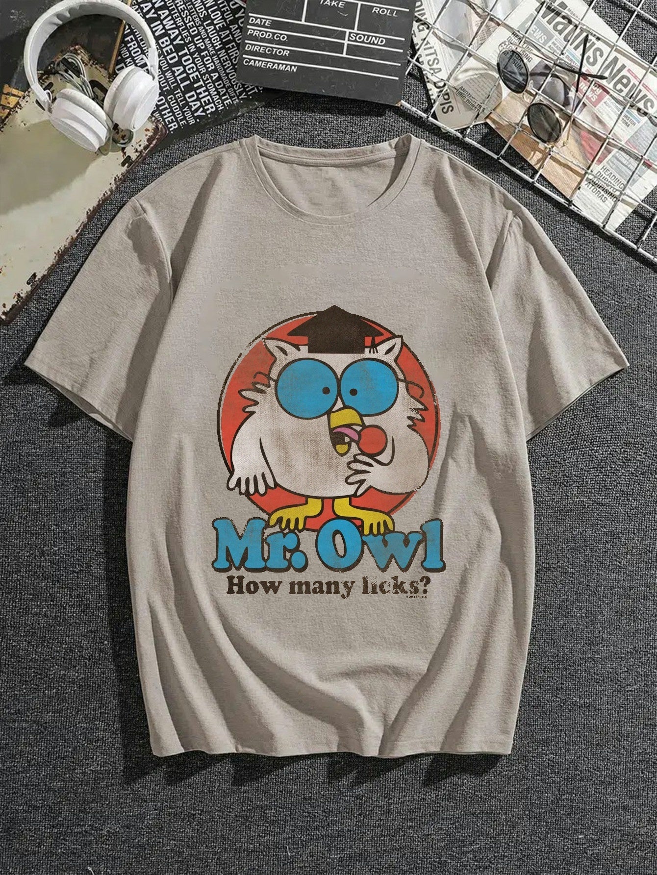 Men's Mr. Owl Print Stylish T-Shirt