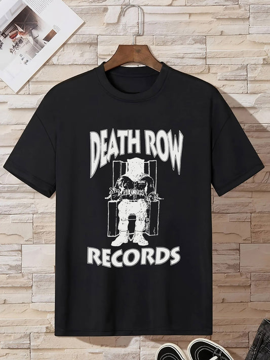 'Death Row Records' Graphic Men's Micro Stretch Crewneck T-Shirt