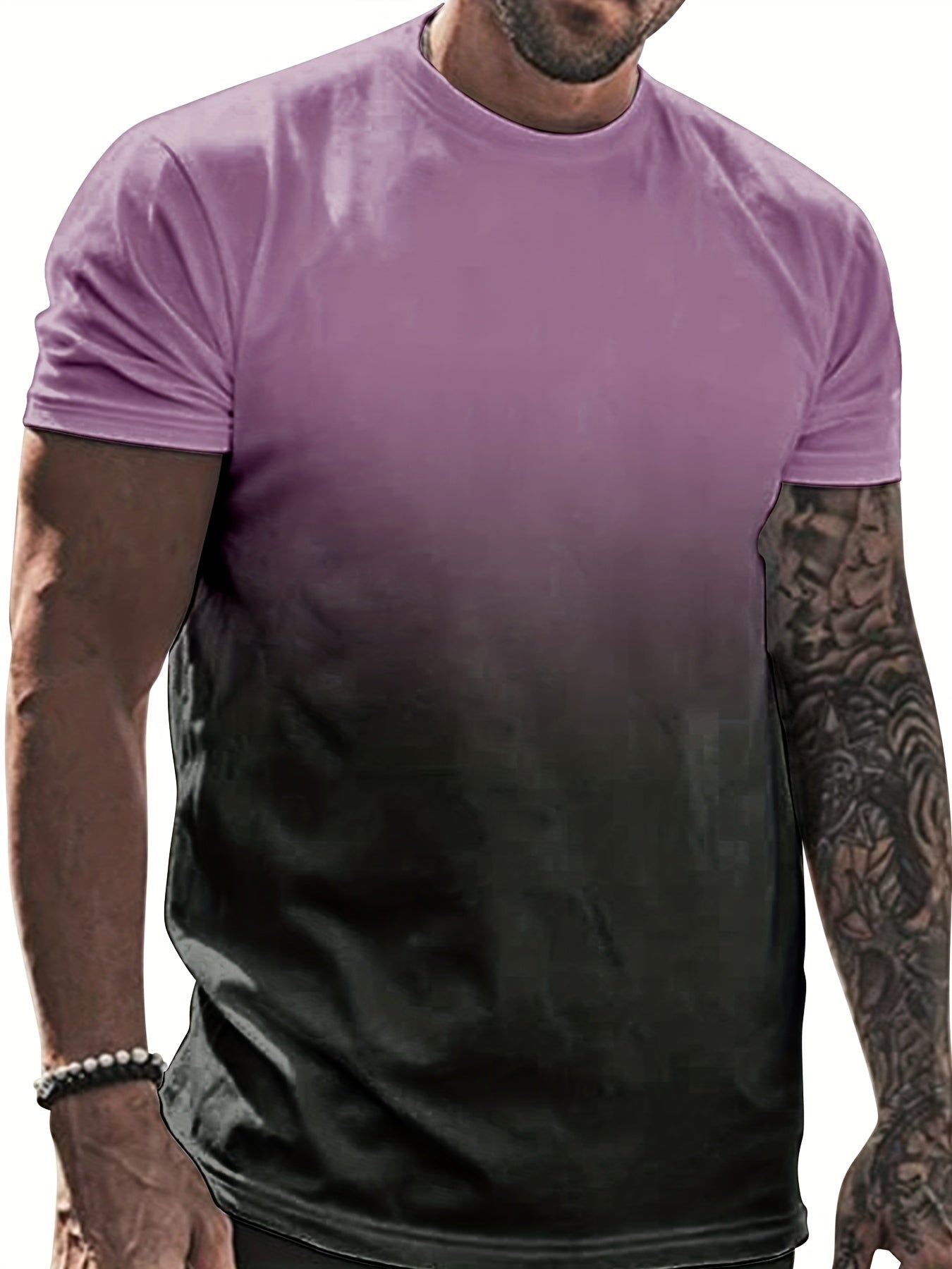 Men's Gradient Fashion Quick Dry T-Shirt