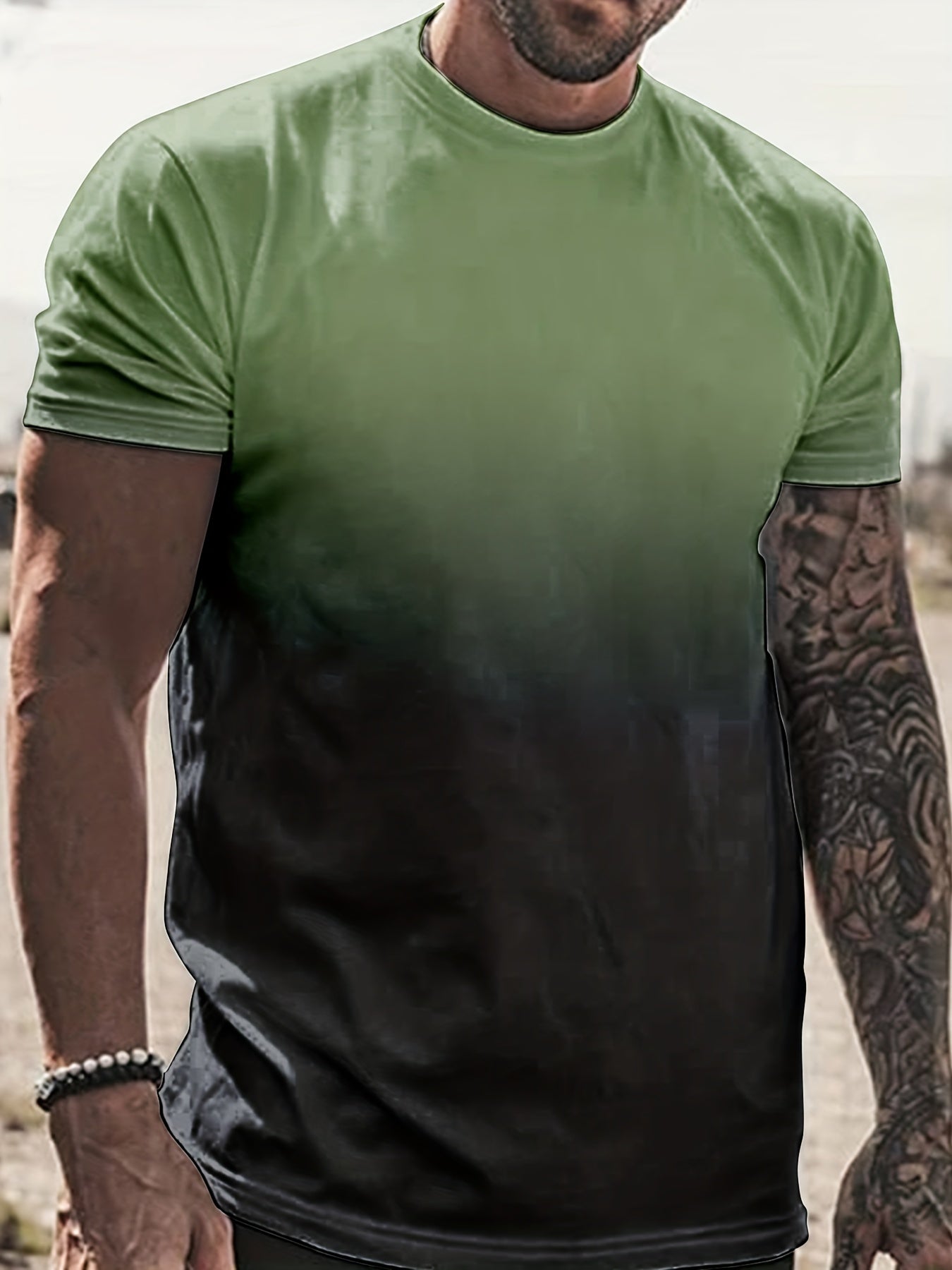 Men's Gradient Fashion Quick Dry T-Shirt