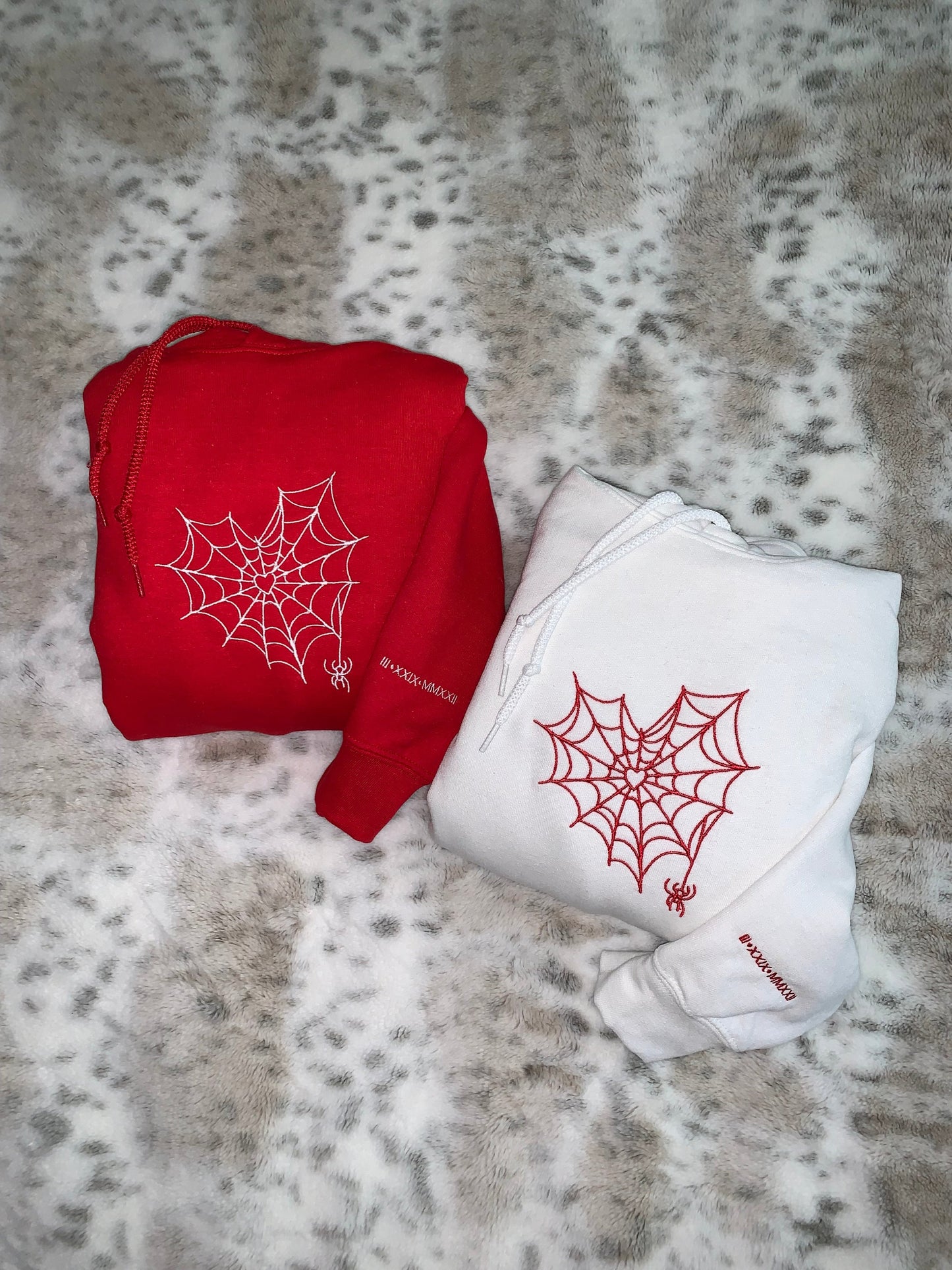 Spider Web Heart 2.0 Matching Couples/ Besties Embroidery