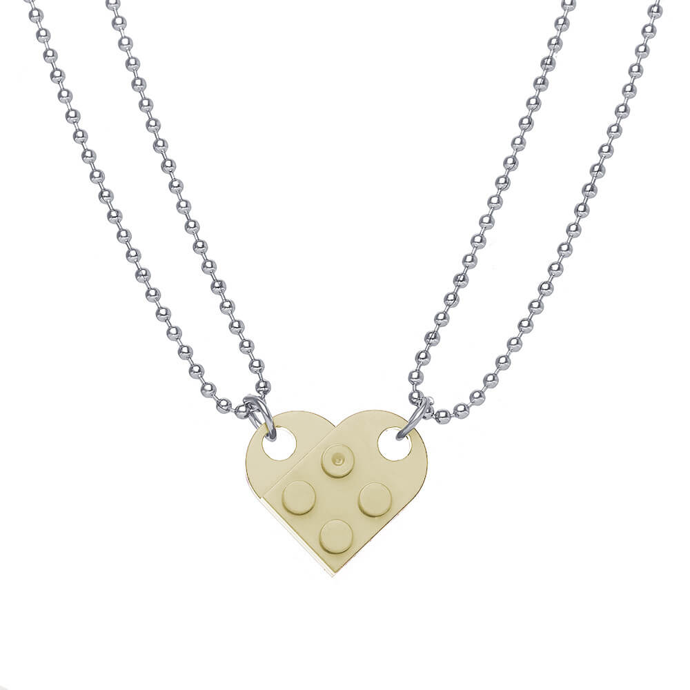 LEGO Bricks Couple Necklace