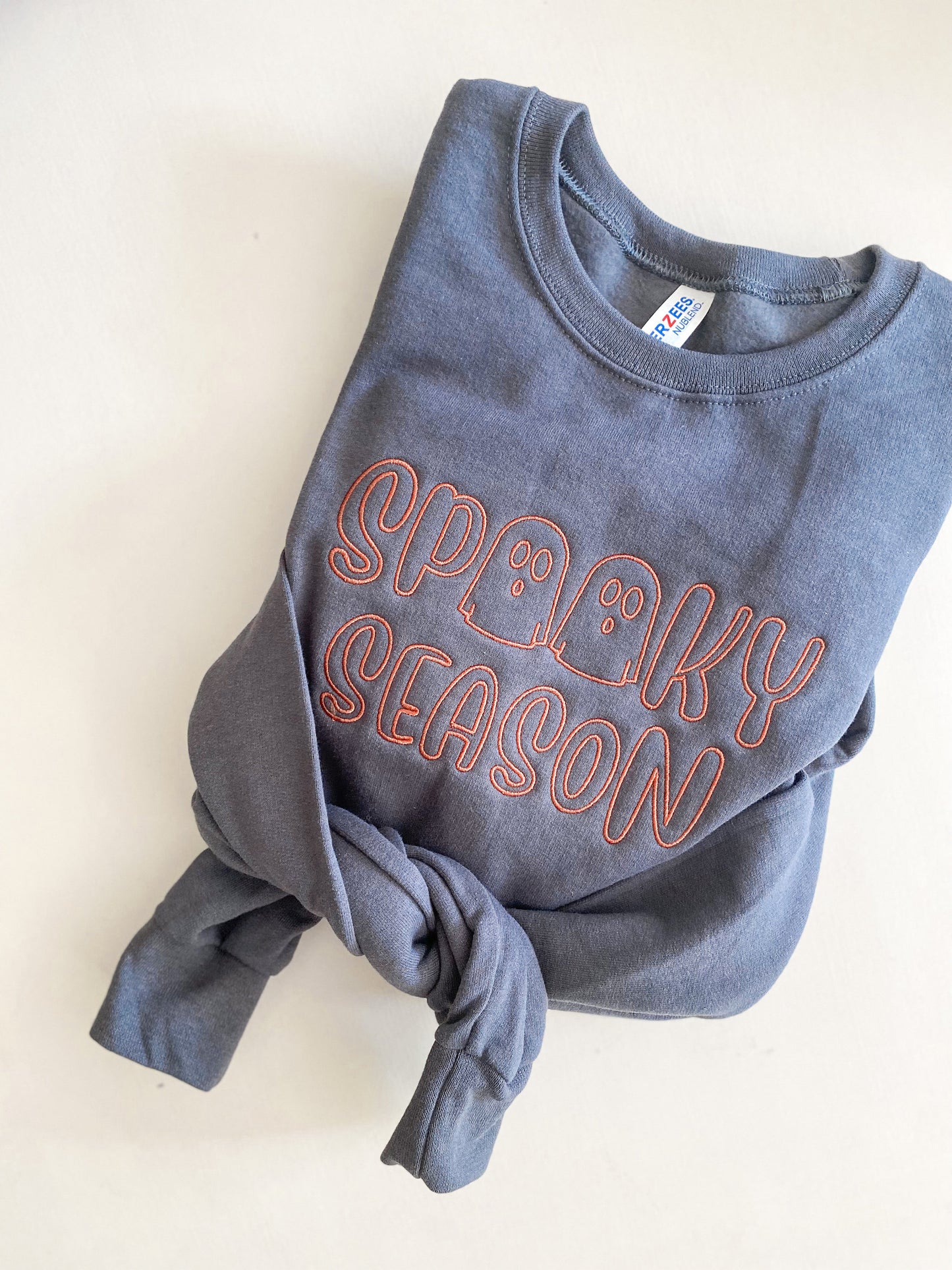 Spooky Season Embroidered Sweatshirt -- Halloween Sweatshirt, Crewneck