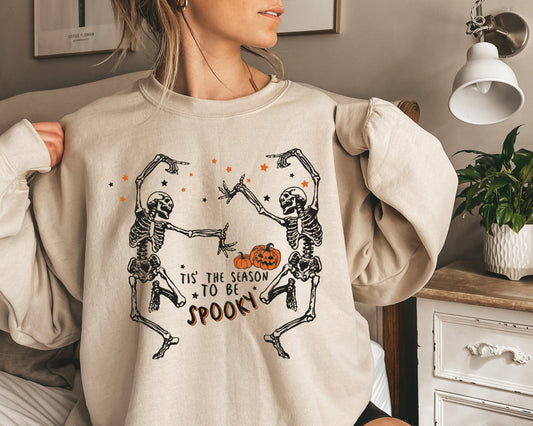 Vintage Ghost Halloween Sweatshirt and Hoodie