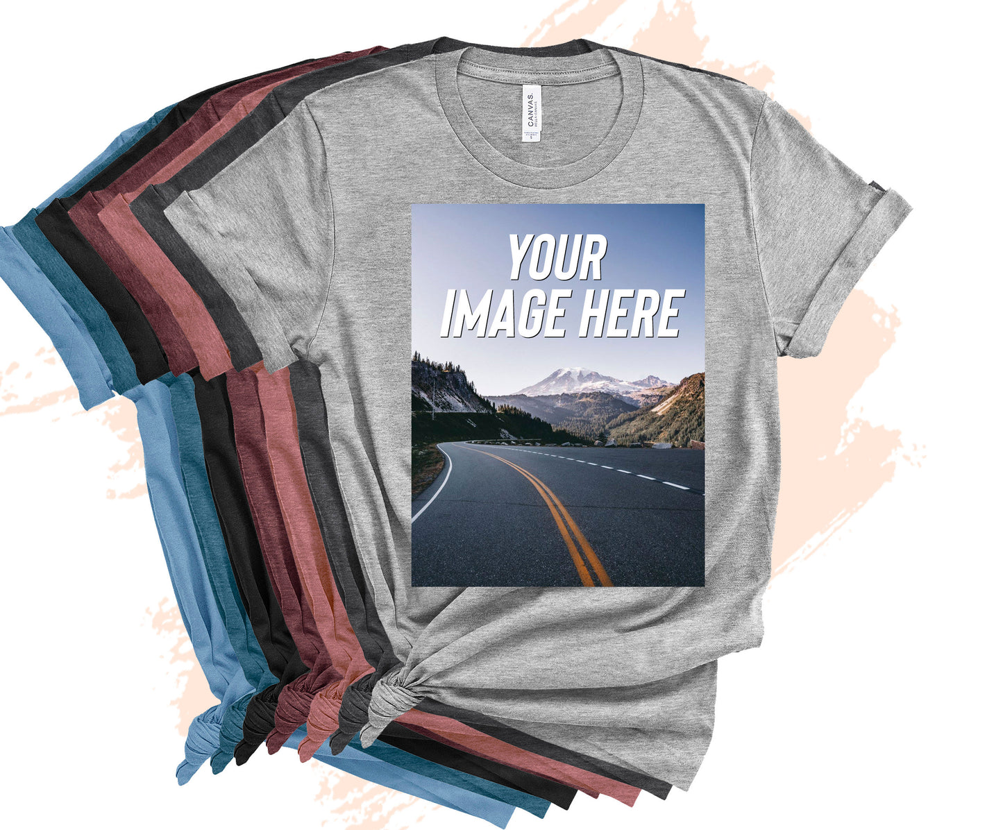 Custom Photo/Text Crewneck T-shirts, Personalize Any Design