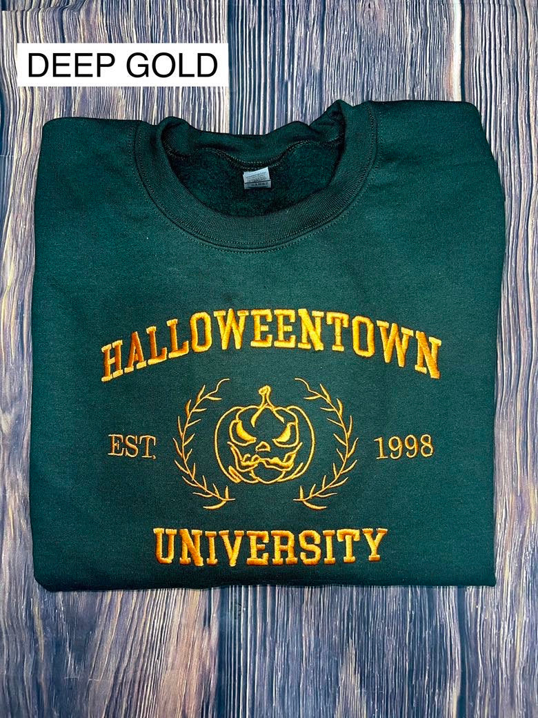 Halloweentown Embroidered Crewneck