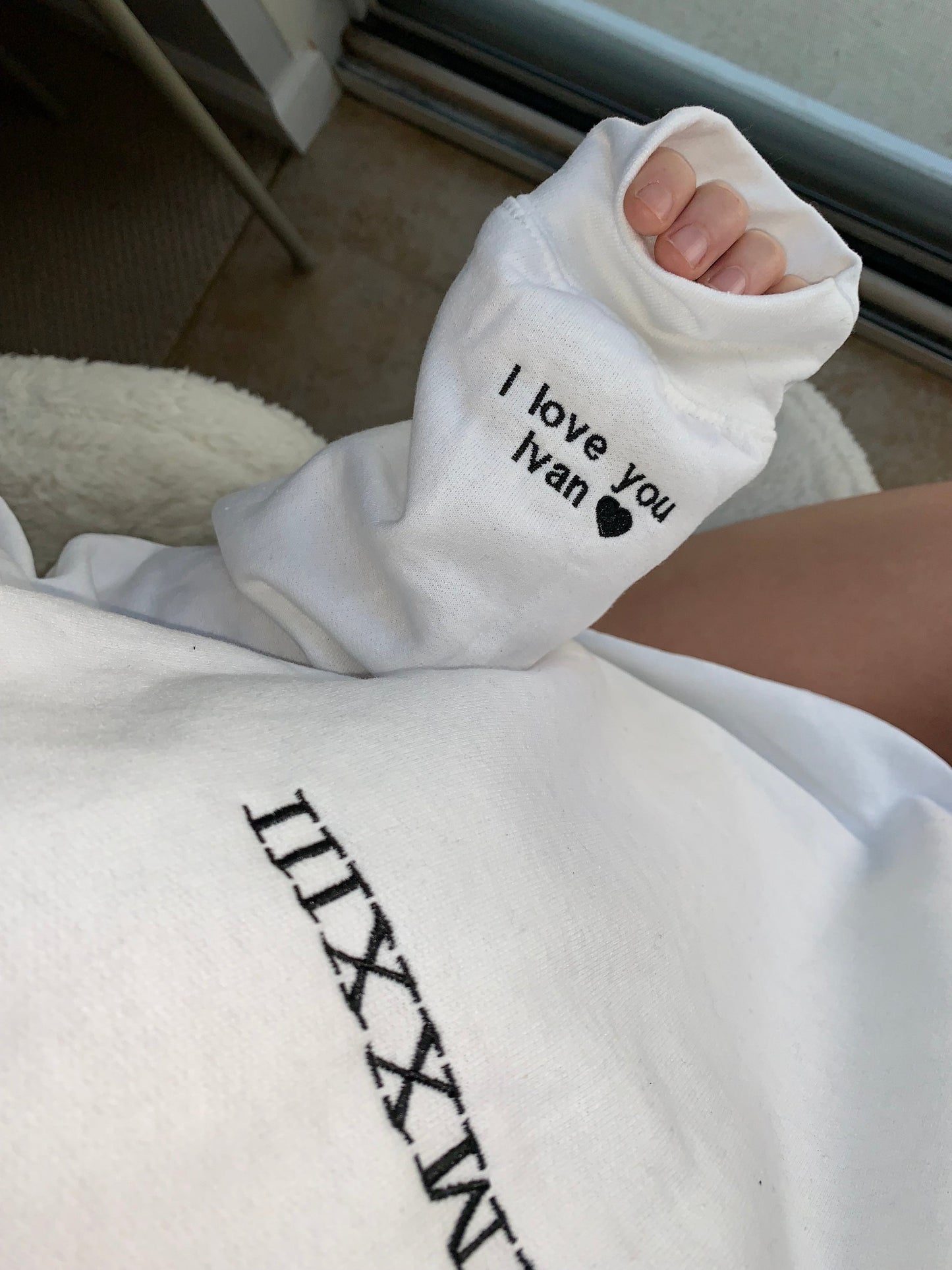 Roman Numerals Matching Couples Hoodies/Sweatshirts