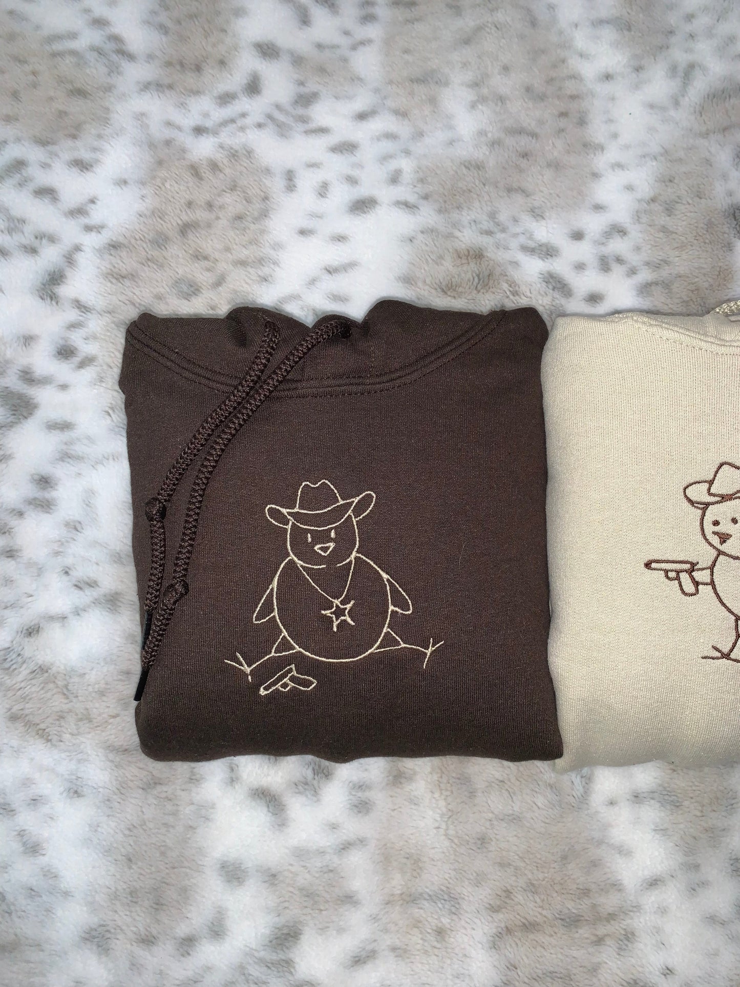 Matching Chick Sherrifs Couples/ Besties Embroidery