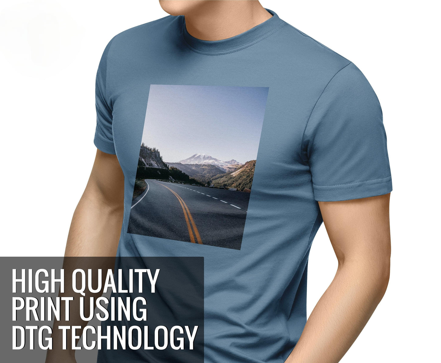 Custom Photo/Text Crewneck T-shirts, Personalize Any Design