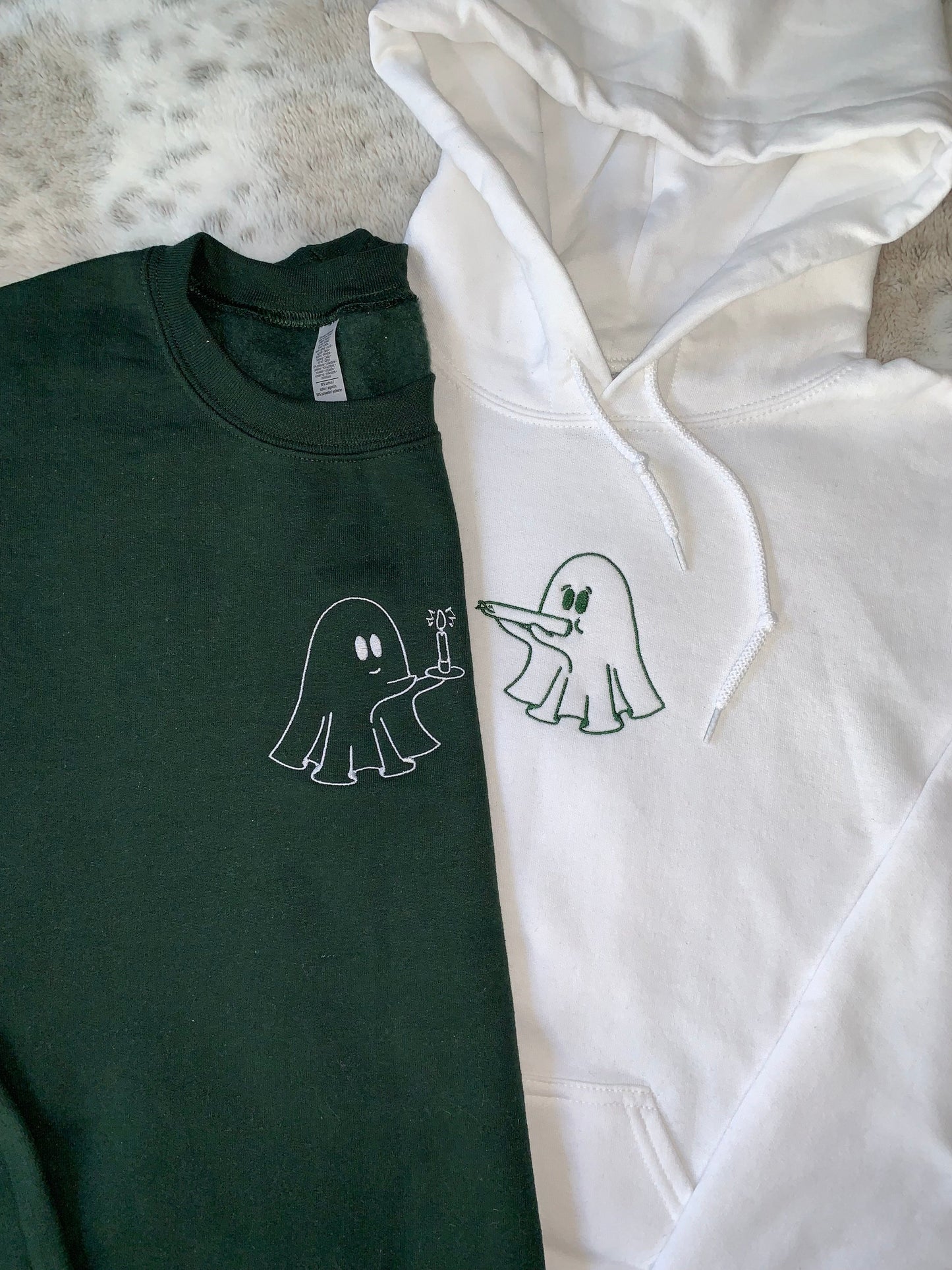 Need a Light Stoner Ghosts Matching Couples/ Besties Embroidery