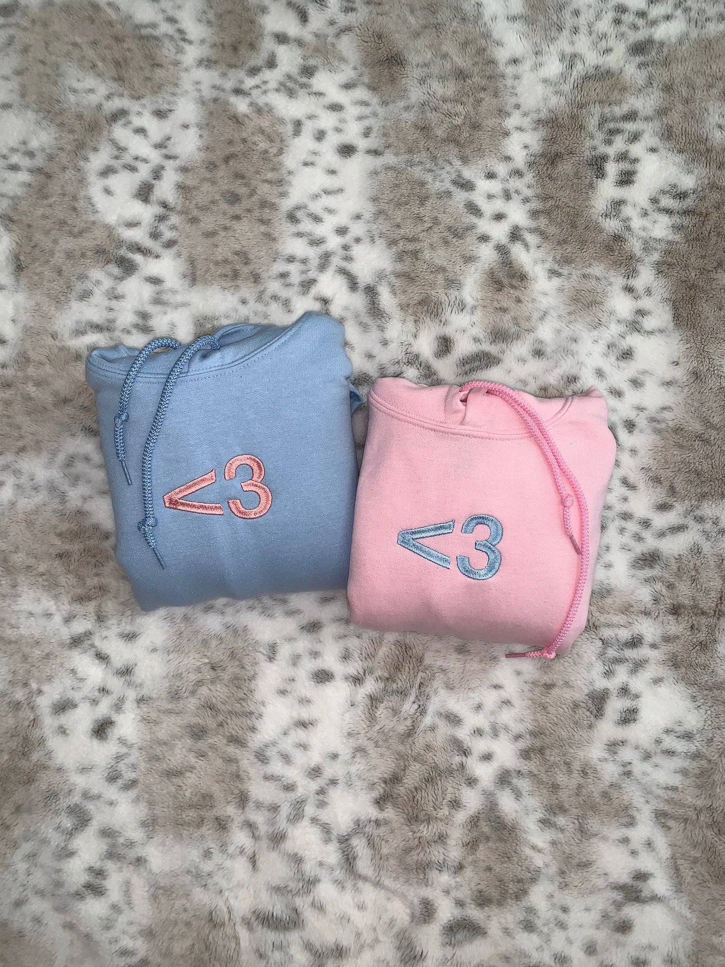 Customizable Heart <3 Matching Couples/ Besties Embroidery