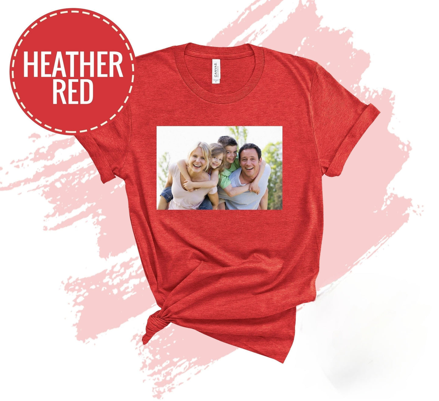 Custom Photo/Text Crewneck T-shirts, Personalize Any Design