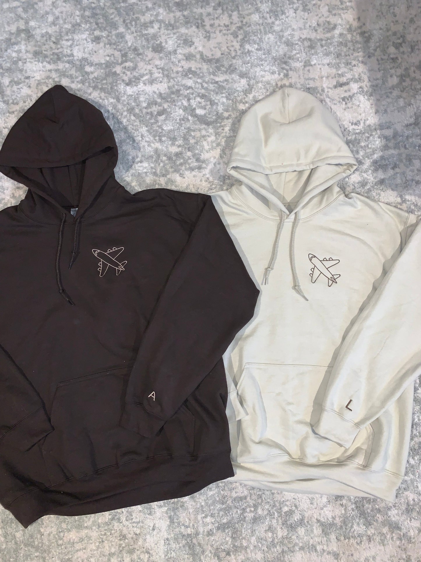 Long Distance Matching Planes Couples Hoodies/Sweatshirts - CUSTOMIZABLE