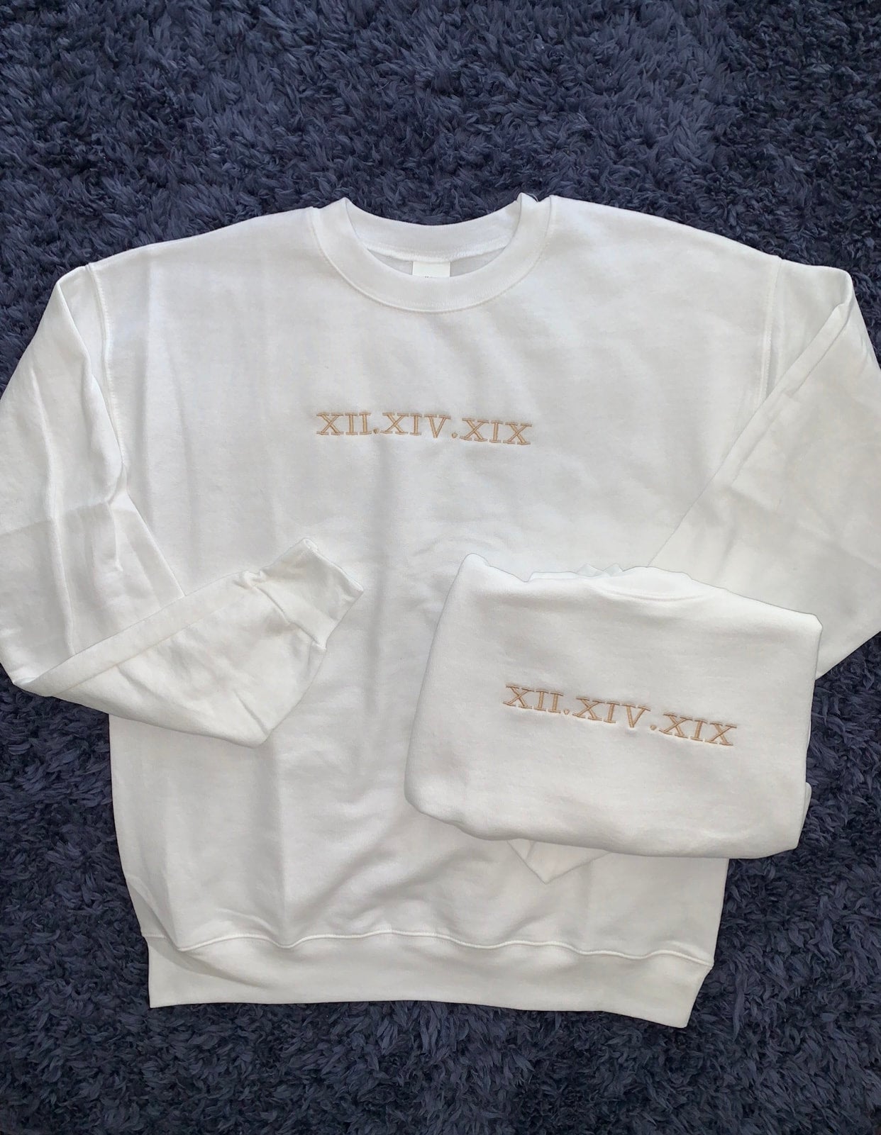 Roman Numerals Matching Couples Hoodies/Sweatshirts