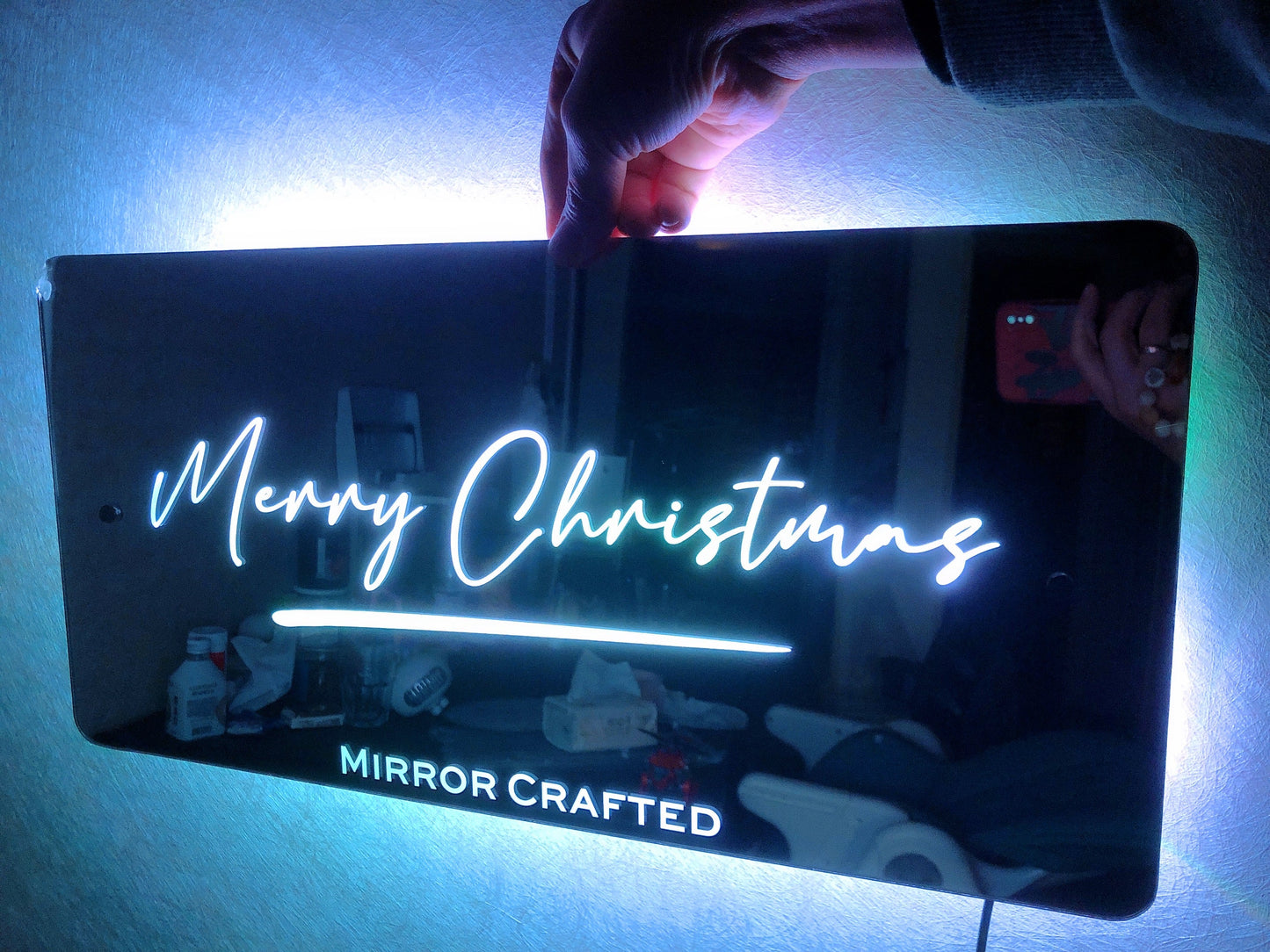 【Free Shipping】Mirror Crafted Personalized Name Mirror - Light Up Mirror