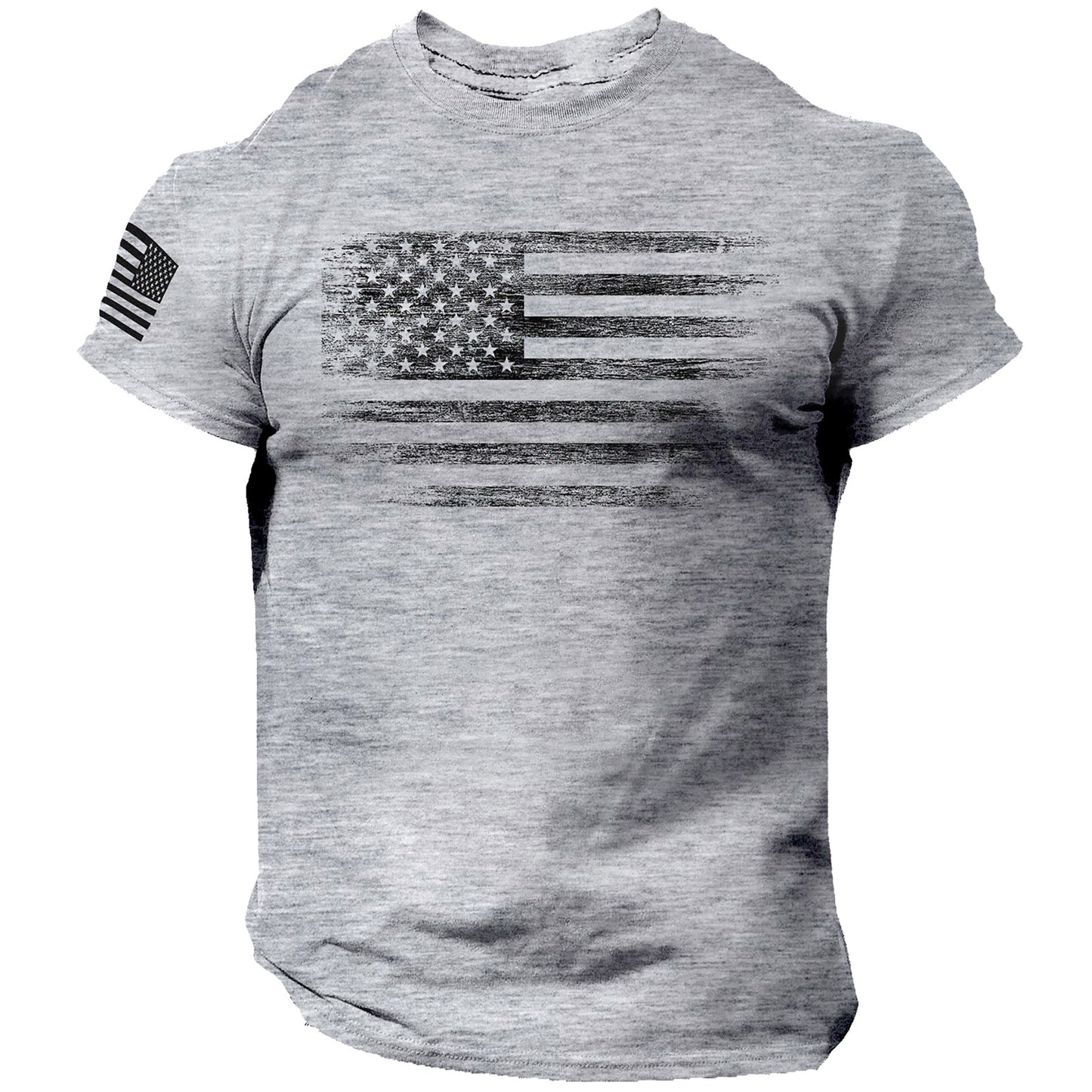 USA Flag Men T Shirt | Patriotic American Tee | Army Style | 100% Cotton