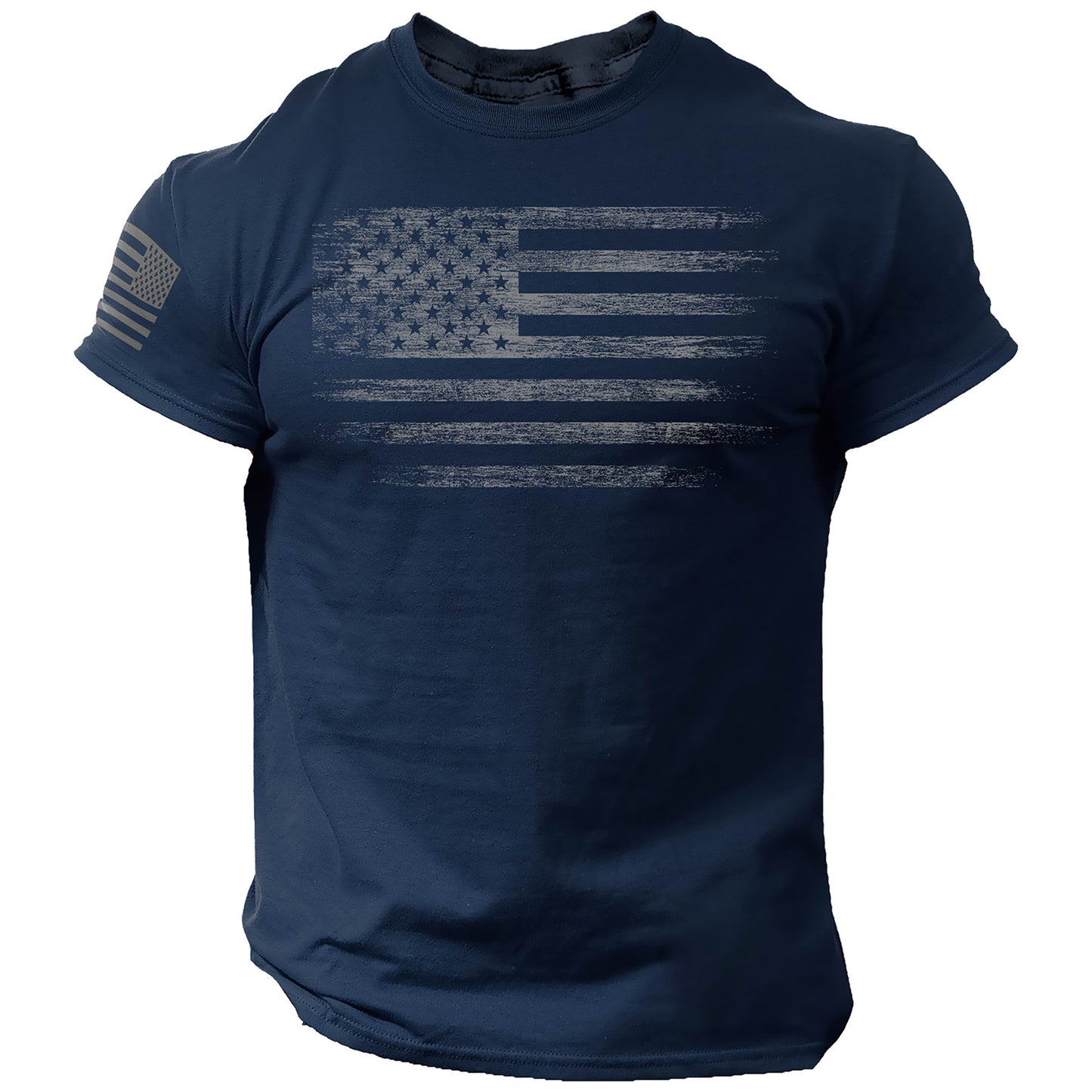 USA Flag Men T Shirt | Patriotic American Tee | Army Style | 100% Cotton