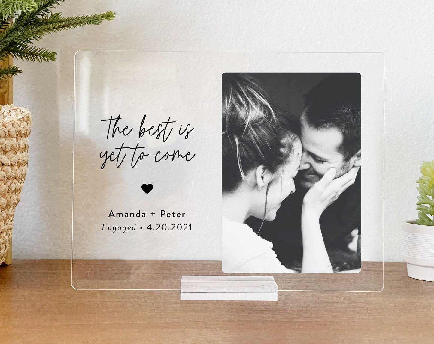 Custom Engagement Frame Gifts for CoupleⅠ