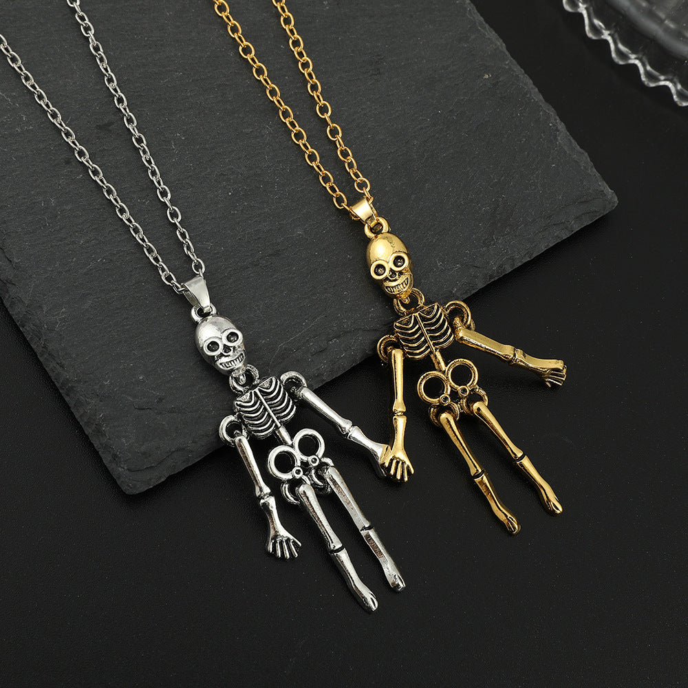 Skull Ghost Couple Necklace