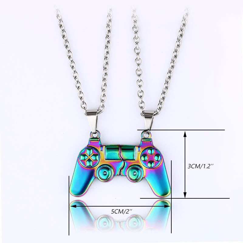 Magnetic Gamepad Couple Necklace