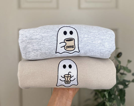 Little Ghost Embroidered Sweatshirt/Sweatshirt