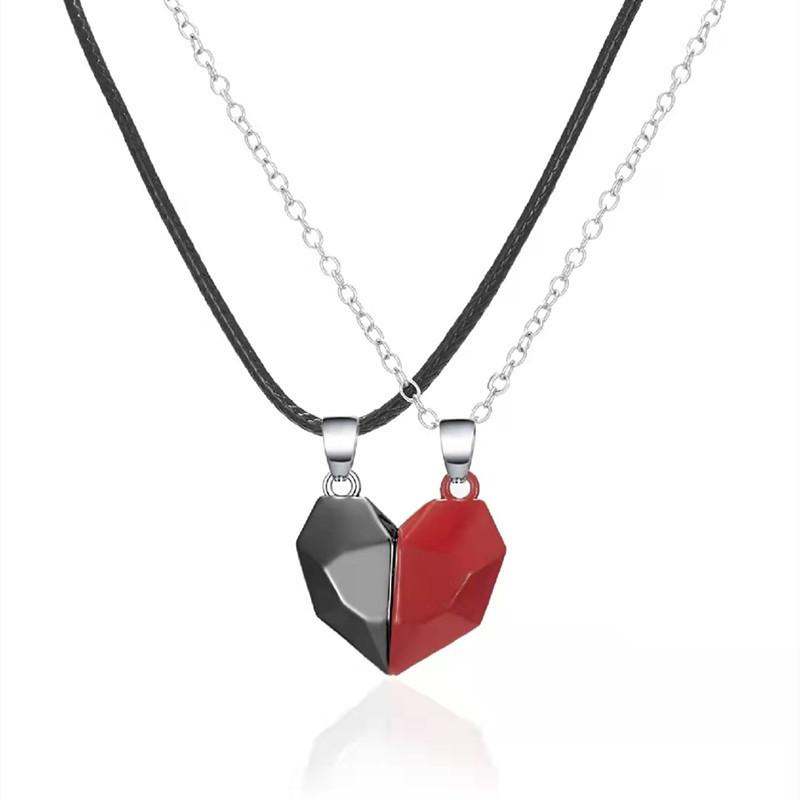 Magnetic Heart Couple Necklace