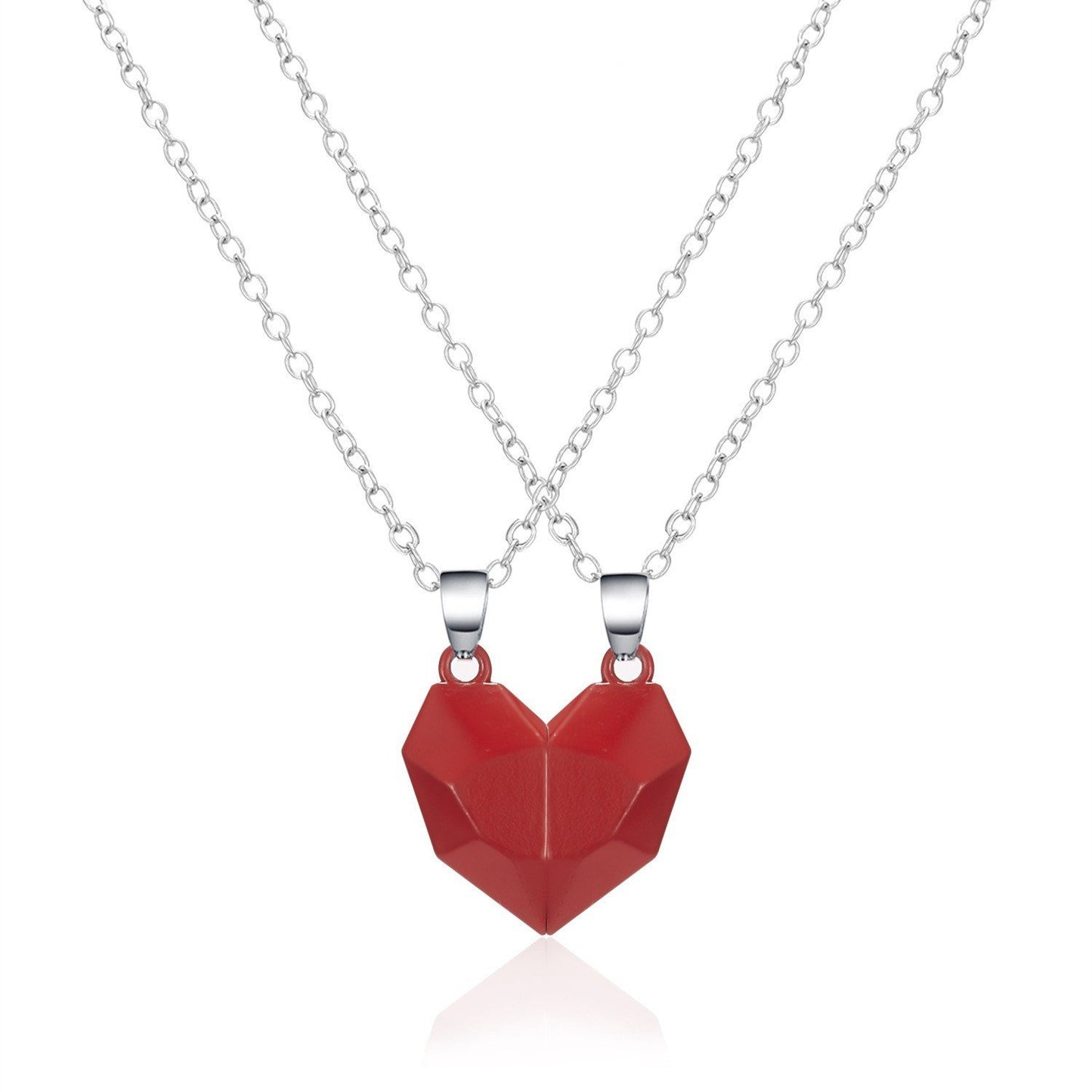 Magnetic Heart Couple Necklace