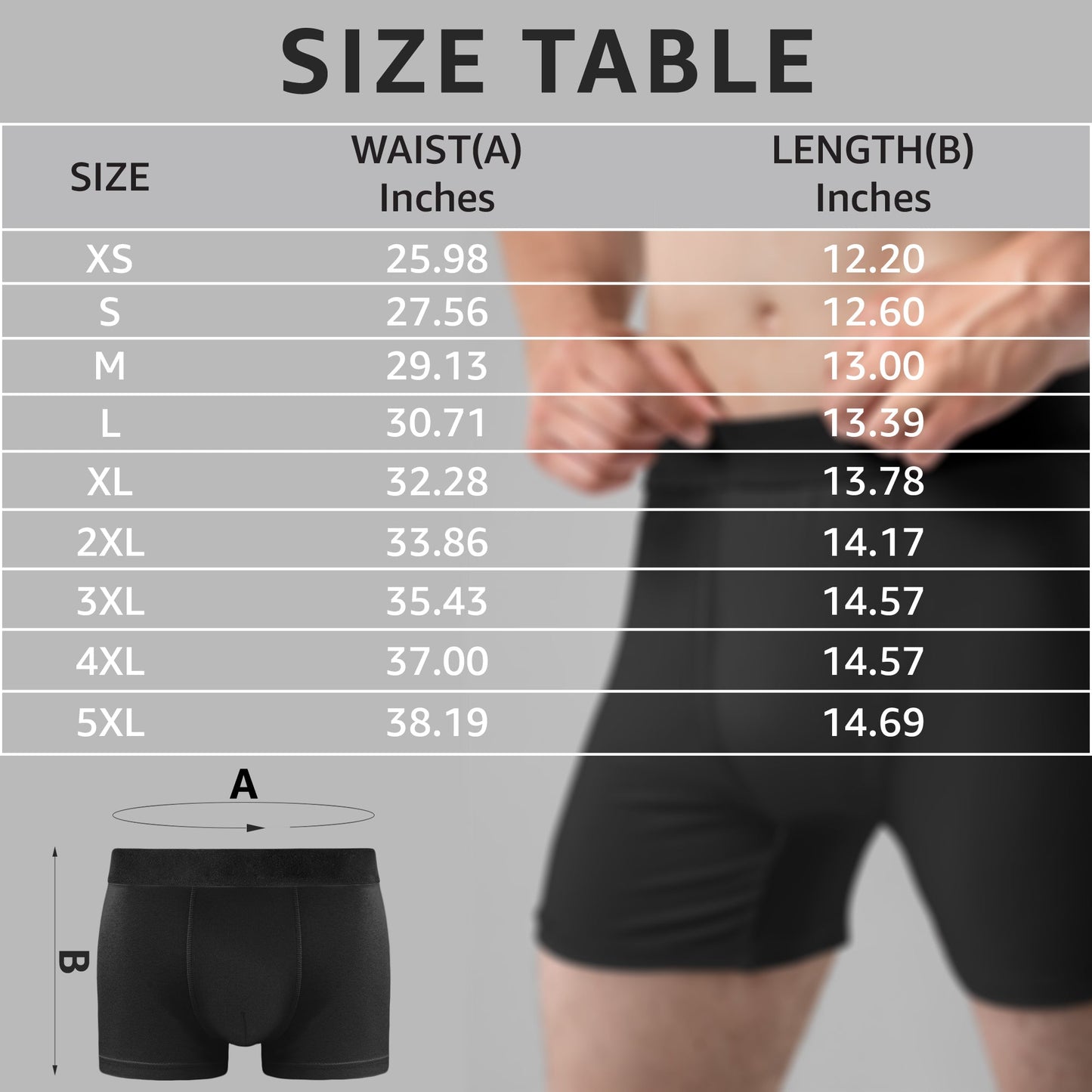 (Insert Photo) Property Of Girlfriends - Personalized Men's Boxer02