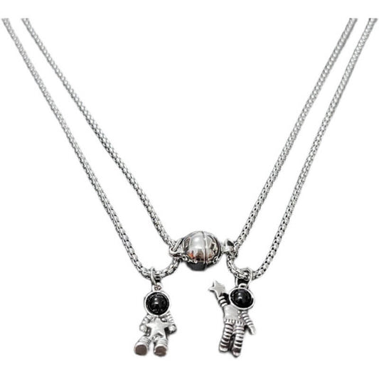 Astronaut Magnetic Couple Necklace