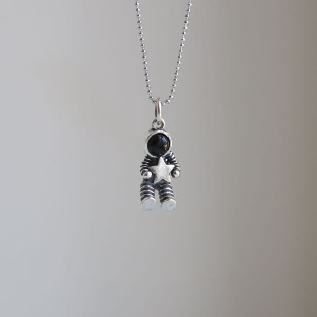 Astronaut Magnetic Couple Necklace