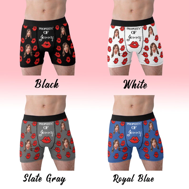 (Insert Photo) Property Of Girlfriends - Personalized Men's Boxer Briefs004