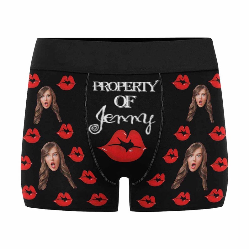 (Insert Photo) Property Of Girlfriends - Personalized Men's Boxer Briefs004