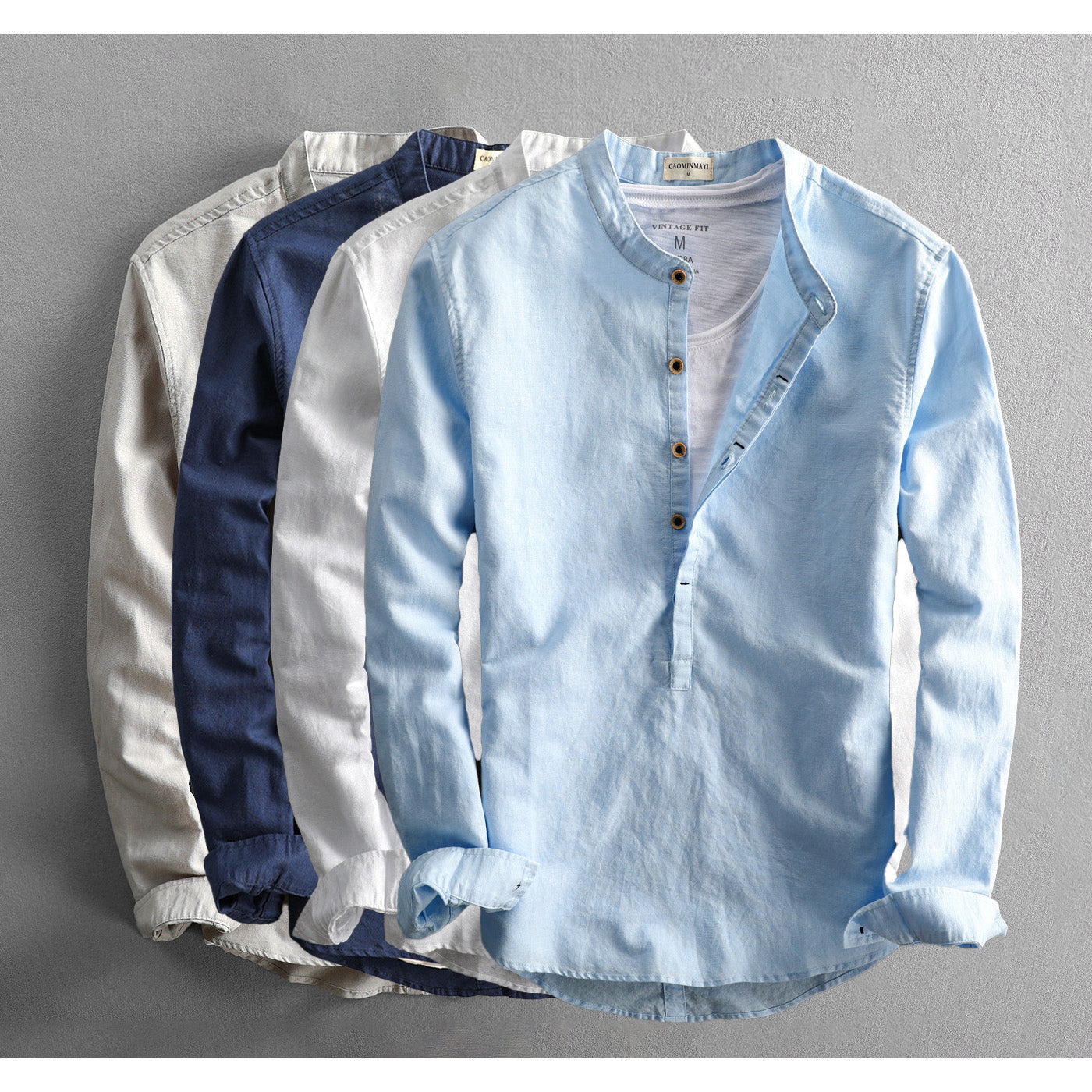 Eleganza Long Sleeve Linen Shirt