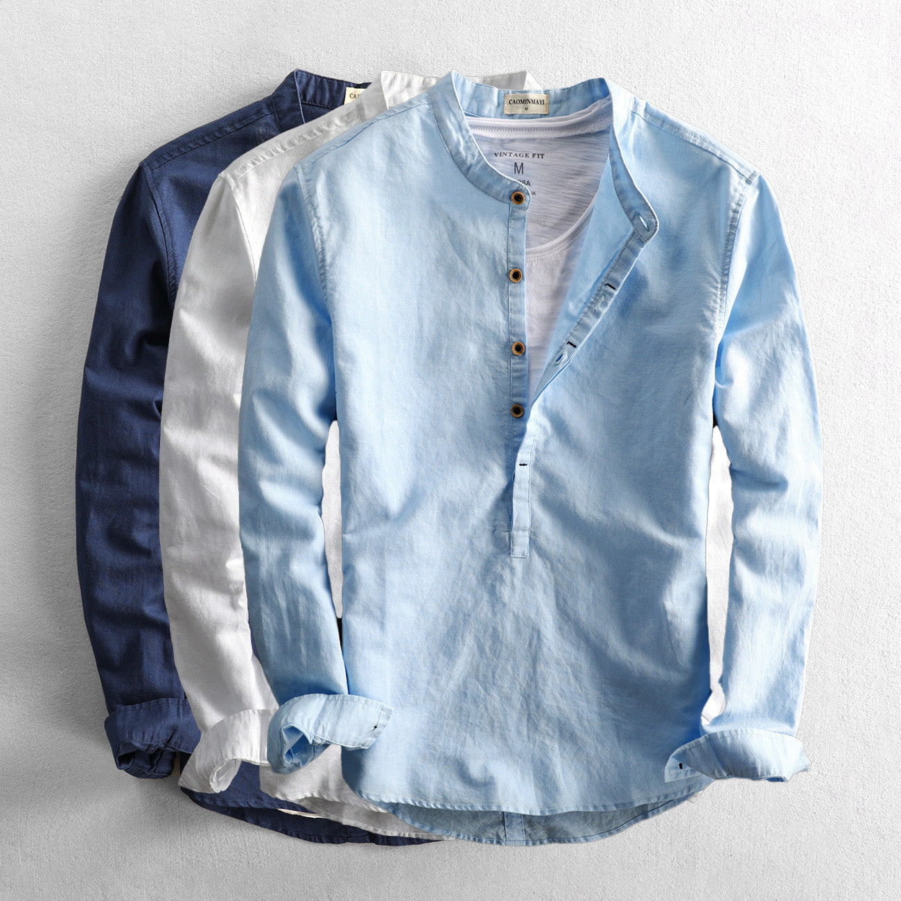 Eleganza Long Sleeve Linen Shirt