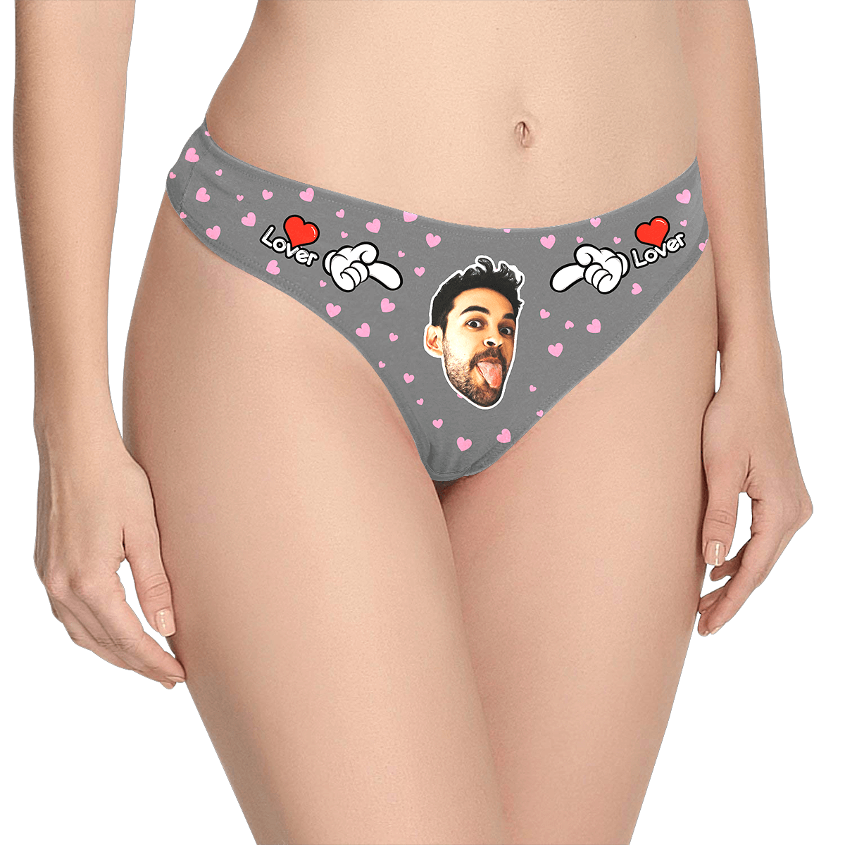 Custom Boyfriend Facial Thong Panties001