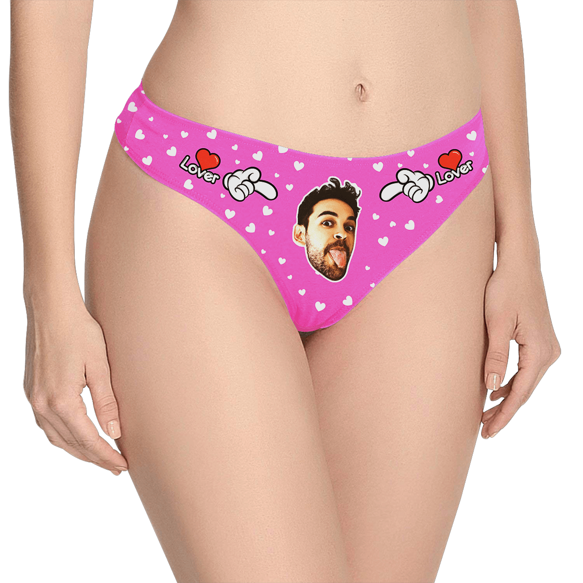 Custom Boyfriend Facial Thong Panties001