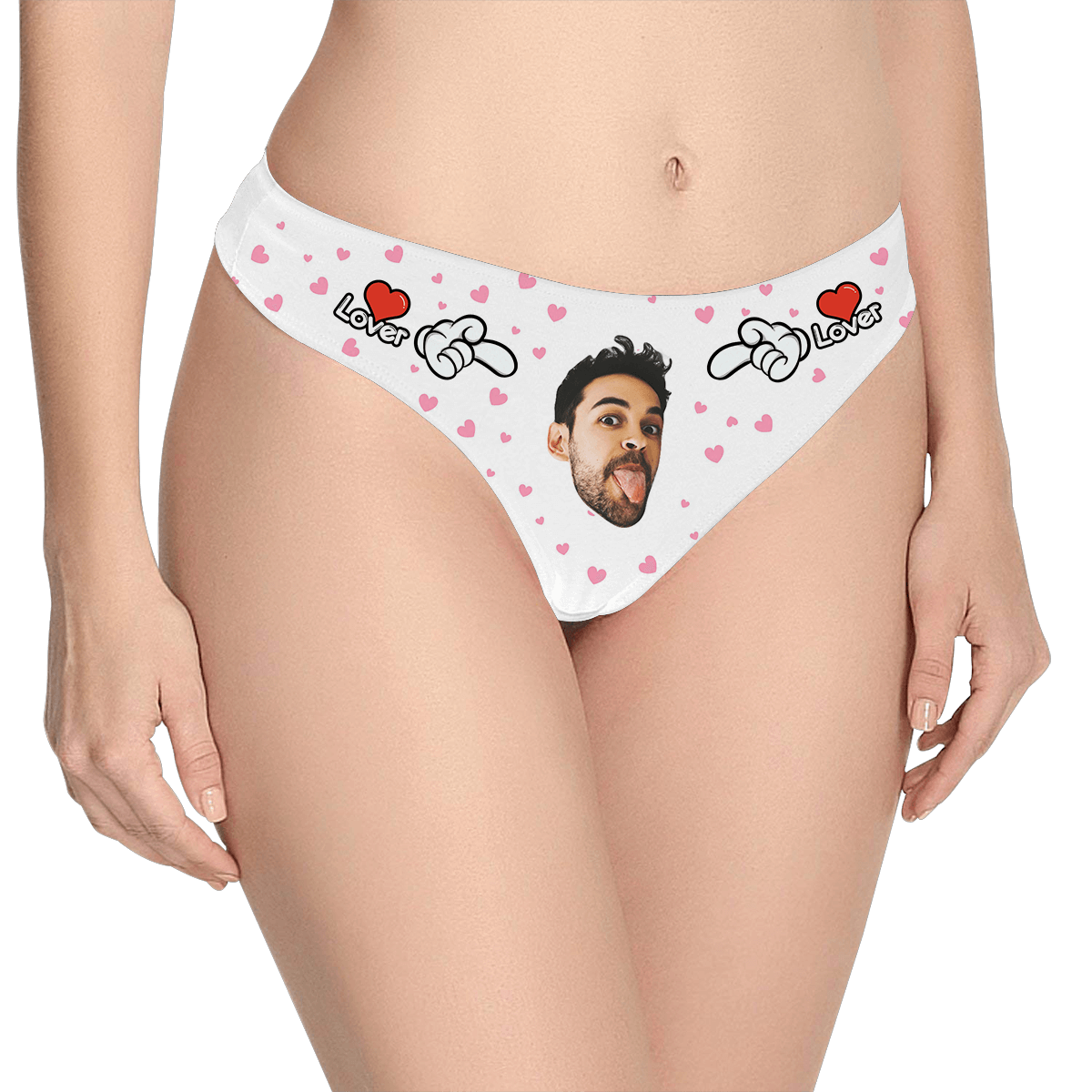 Custom Boyfriend Facial Thong Panties001