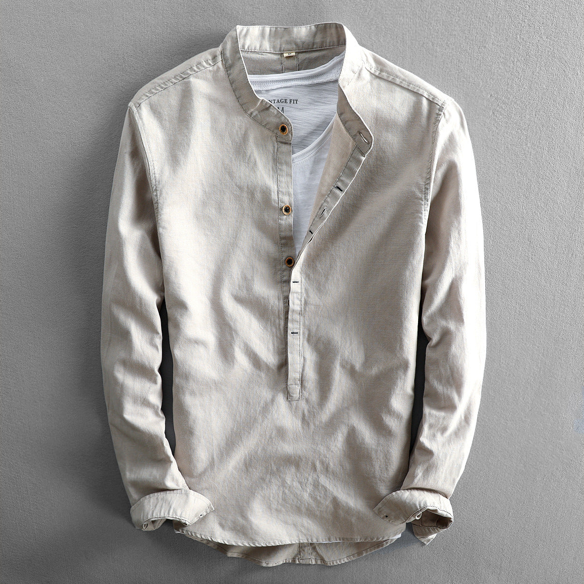 Eleganza Long Sleeve Linen Shirt