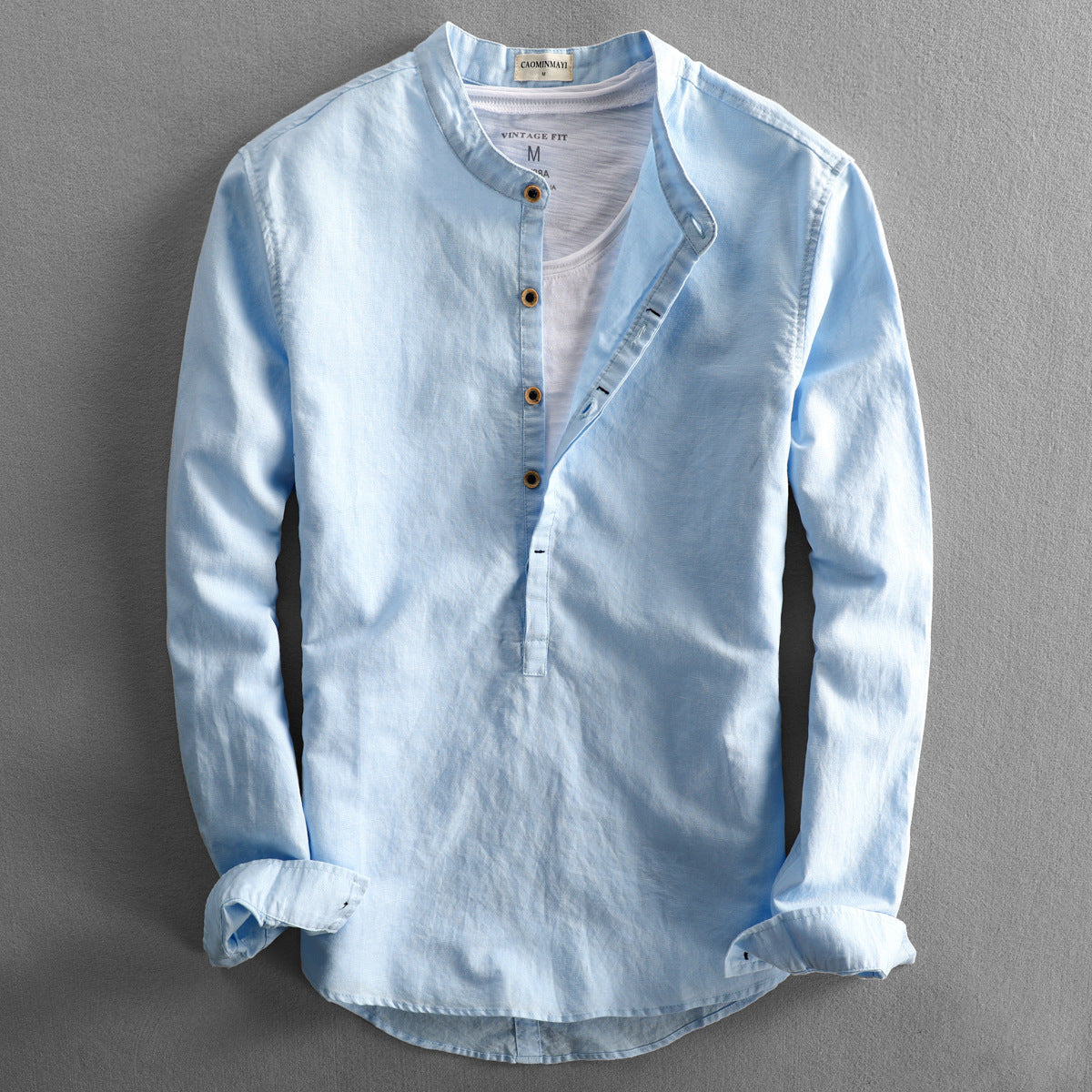 Eleganza Long Sleeve Linen Shirt