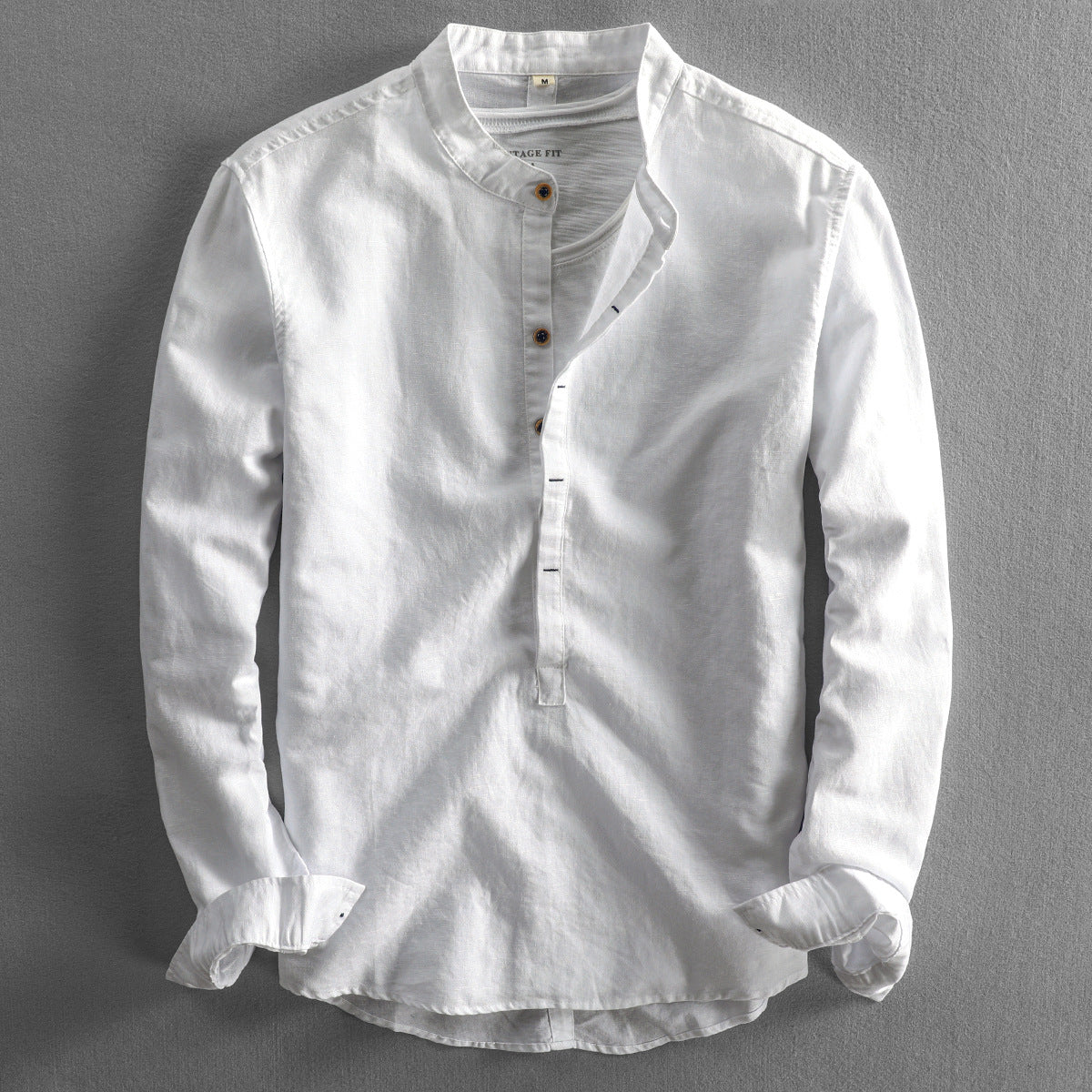 Eleganza Long Sleeve Linen Shirt