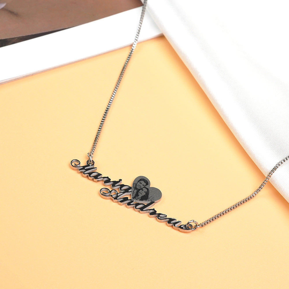 Custom Name & Photo Necklace