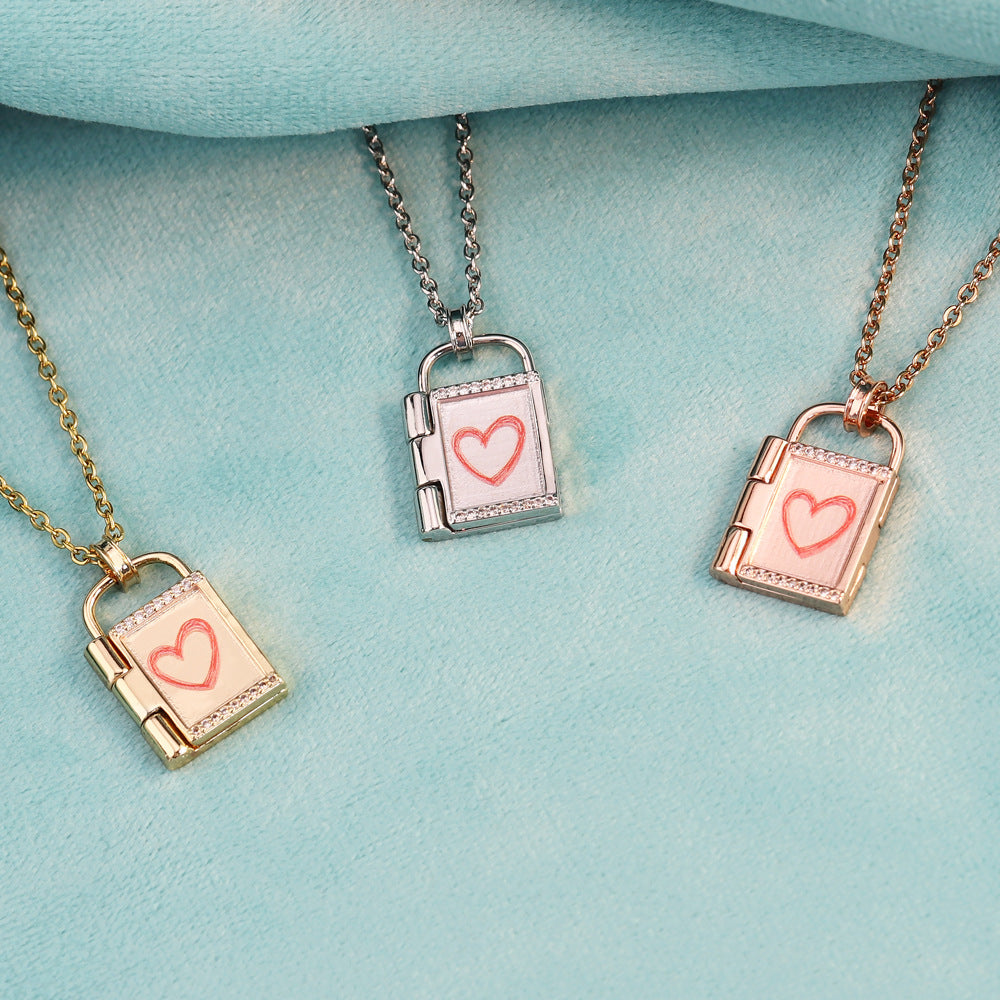 Personalized Photo & Engraved Message Necklace