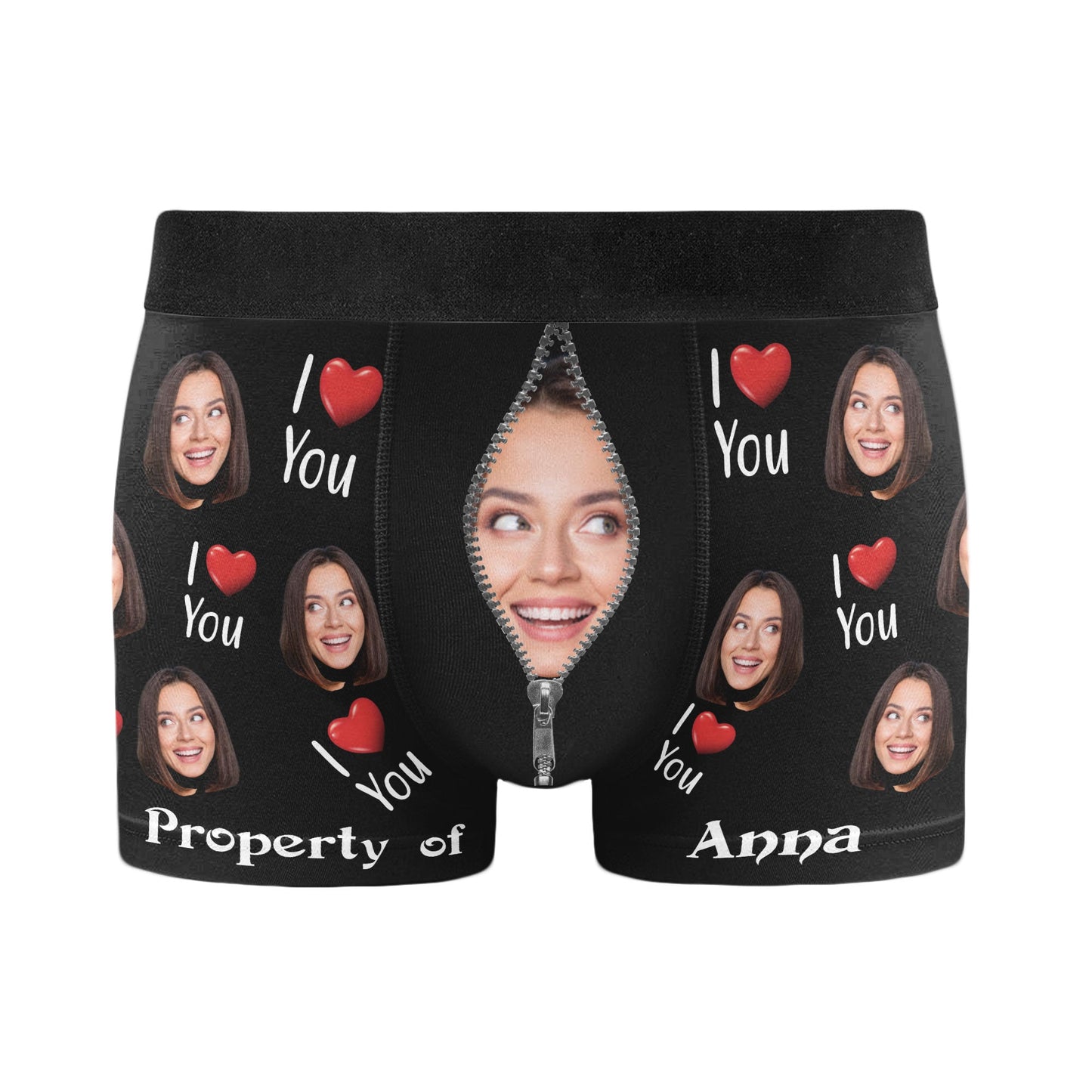 (Insert Photo) Property Of Girlfriends - Personalized Men's Boxer Briefs001