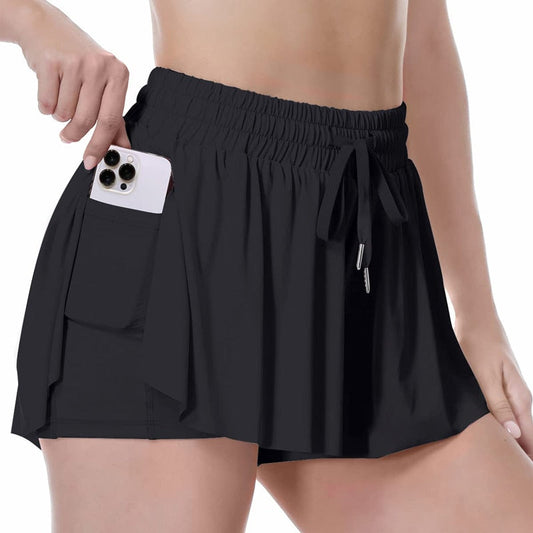 Women's 2-in-1 Layered Workout Shorts