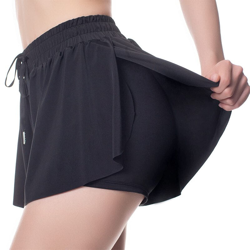 Women's 2-in-1 Layered Workout Shorts