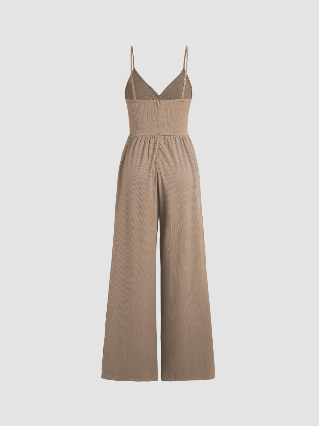 V-Neck Cami Wide Leg Jumpsuit(Buy 2 Free Shipping）