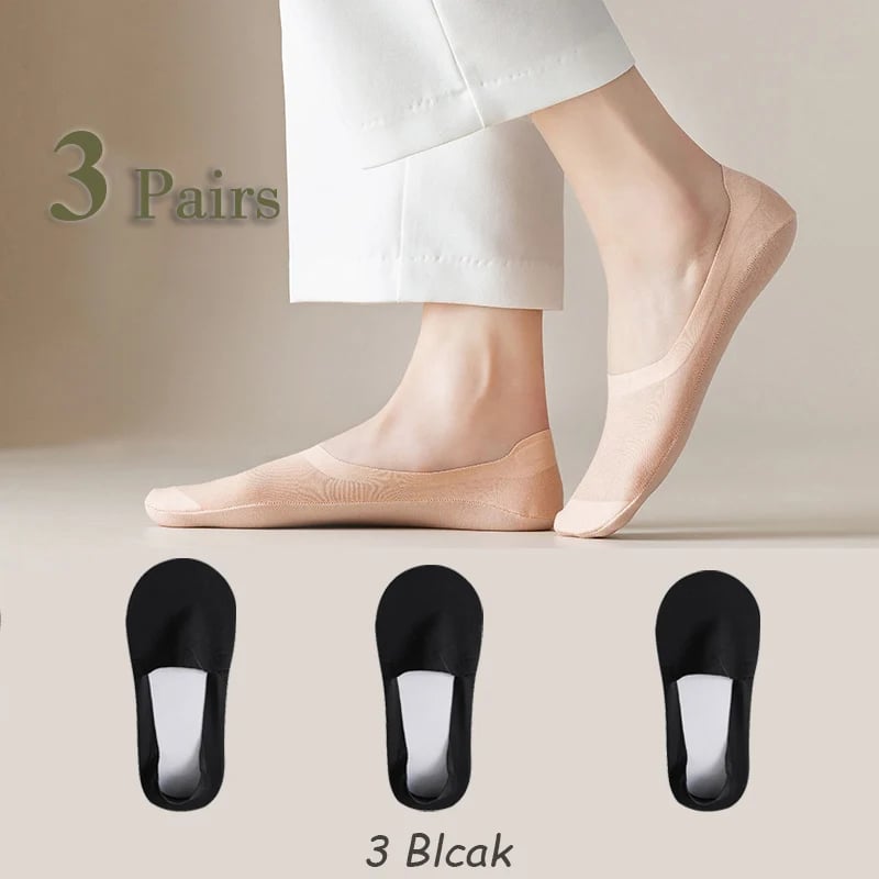 🔥Hot sale🔥 Women's Zoned Cushion Mid Cut No Show Socks