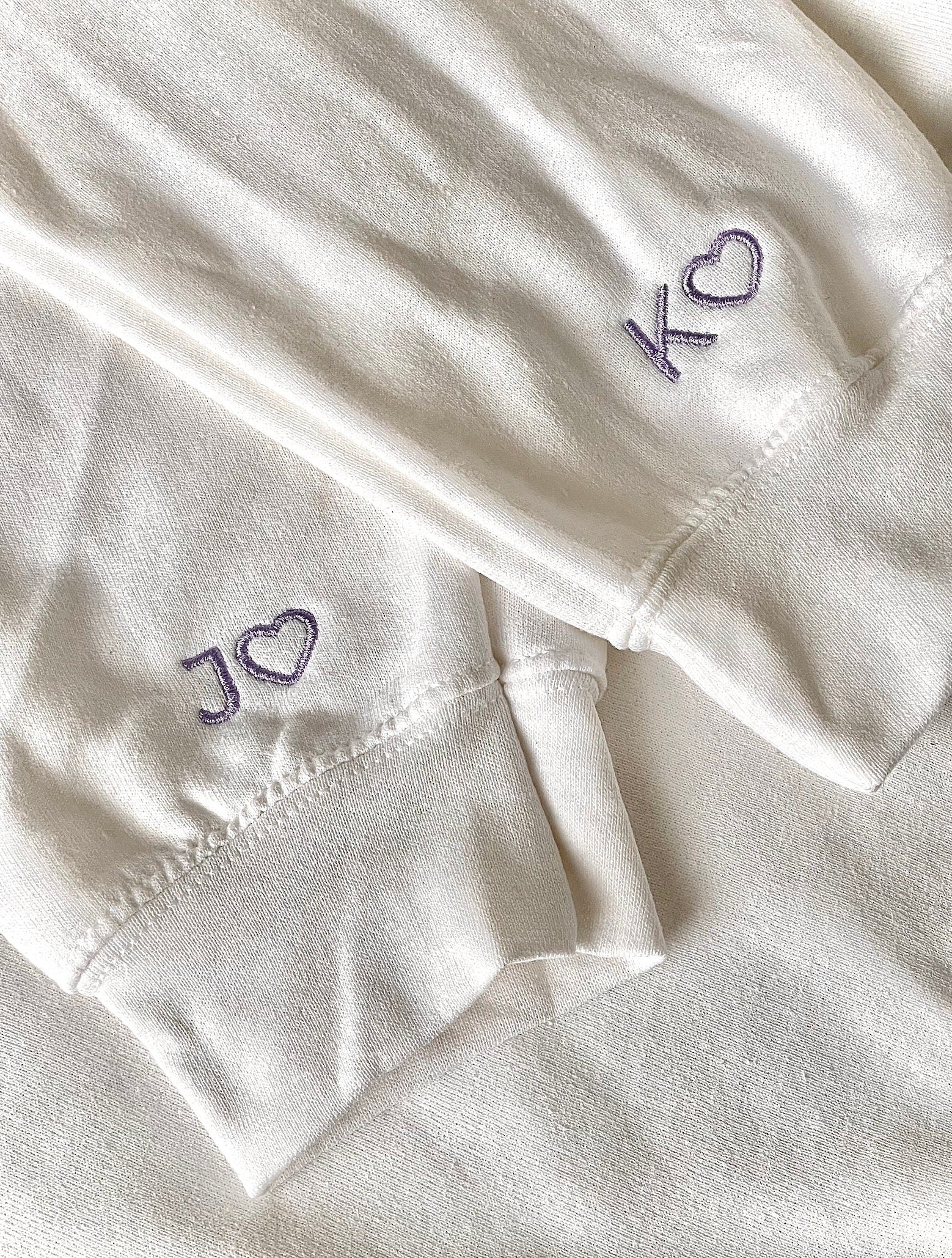 Initial Heart Custom Embroidered Crewneck